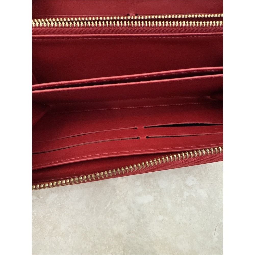 Louis Vuitton Zippy Wallet Monogram Vernis Pomme d'Amour Red SP1100 - Picture 13 of 15